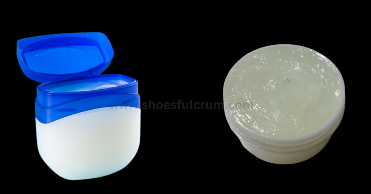 shine shoes without polish by the use of  petroleum jelly
