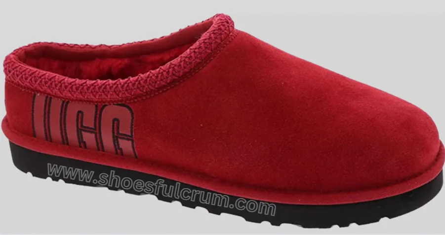 Red ugg tasman online slippers