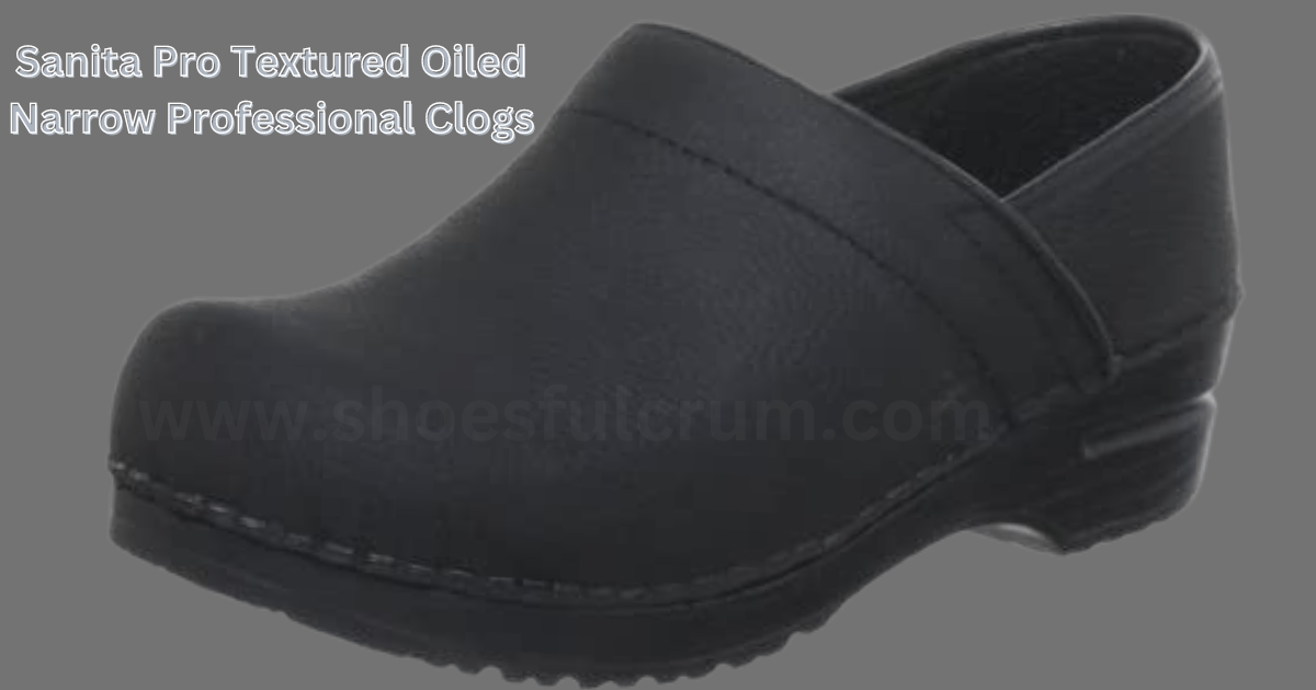 Sanita Pro Textured Oiled Narrow Professional Clogs for narrow feet
