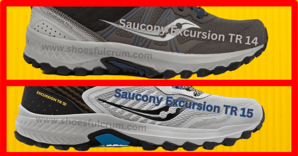 Midsole Saucony Excursion TR14 vs TR15