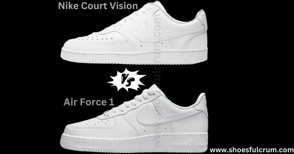 Nike Court Vision vs Air Force 1