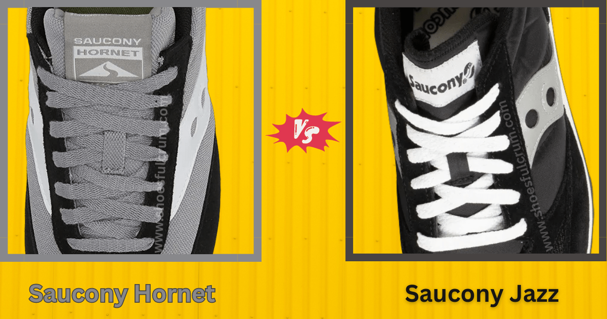 tongue, collar and lacing System of saucony hornet vs jazz
