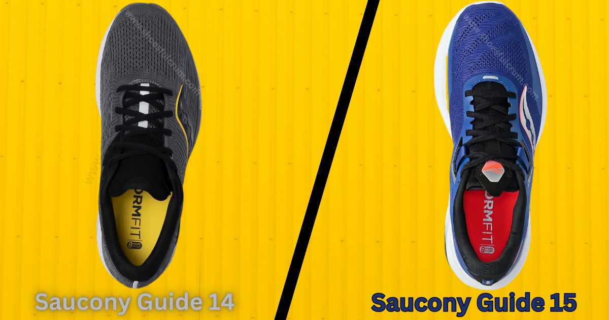 Upper Of Saucony Guide 14 VS 15
