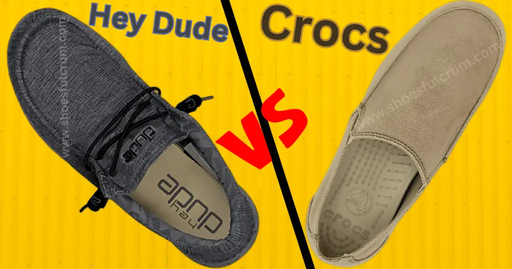 construction and materials hey dude vs crocs
