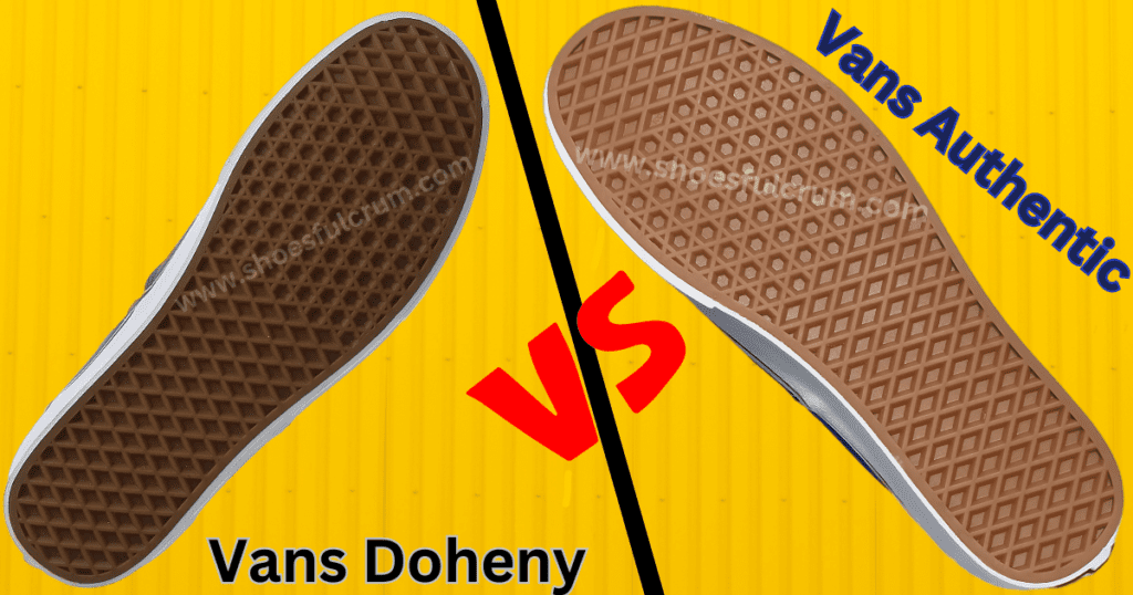 outsole grip and traction performance vans authentic vs vans doheny