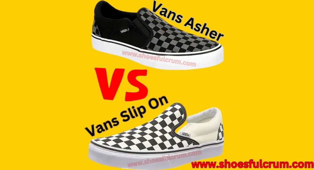 vans asher vs slip on