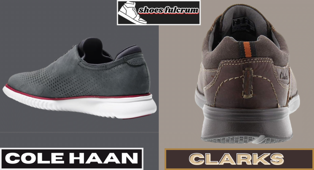 arch support and hееl cushioning of cole haan vs clarks