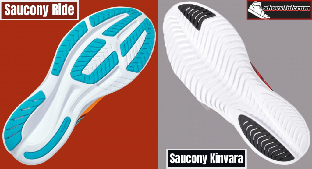 outsolе grip and traction of saucony kinvara vs ride