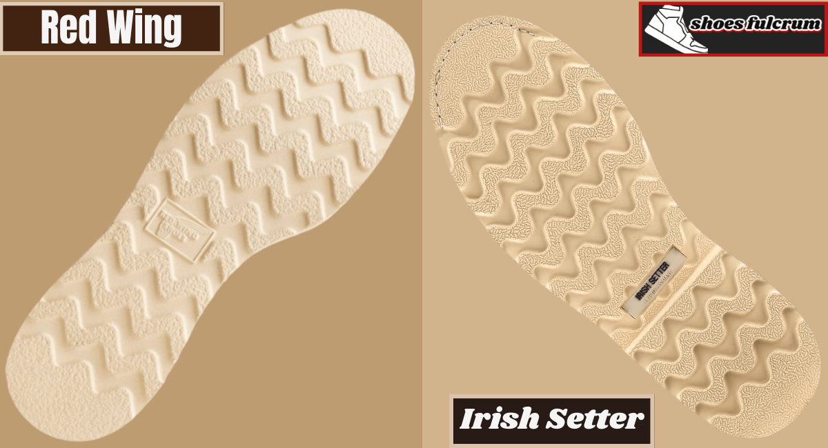 outsole of red wing vs irish setter